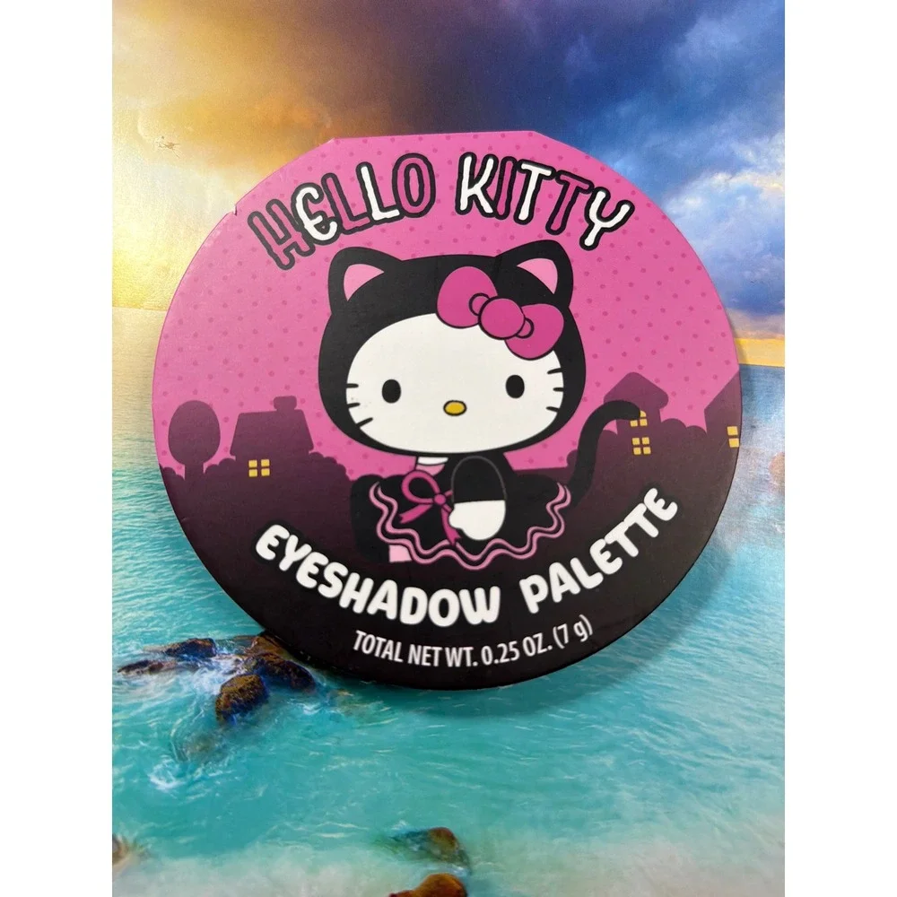 Sanrio Hello Kitty Halloween Eyeshadow Palette 9 Shades Black Cat Spooky Pink